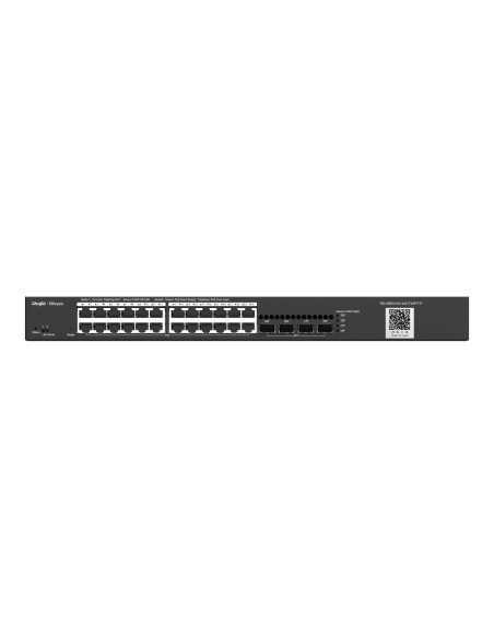 Ruijie Networks RG-NBS3100-24GT4SFP-P switch Gestionado L2 Gigabit Ethernet (10/100/1000) Energía sobre Ethernet (PoE) Negro