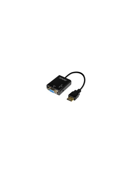 Savio AK-76 adaptador de cable de vídeo Negro