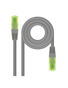 Nanocable Cable de Red Latiguillo RJ45 CAT.6 UTP AWG26 CCA, Gris, 25 cm
