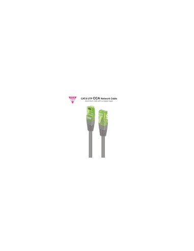 Nanocable Cable de Red Latiguillo RJ45 CAT.6 UTP AWG26 CCA, Gris, 30 cm
