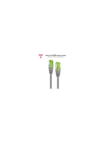 Nanocable Cable de Red Latiguillo RJ45 CAT.6 UTP AWG26 CCA, Gris, 30 cm