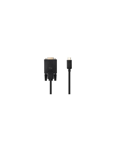 Nanocable Cable Conversor USB-C/M a VGA/M, 1.8 m, Negro