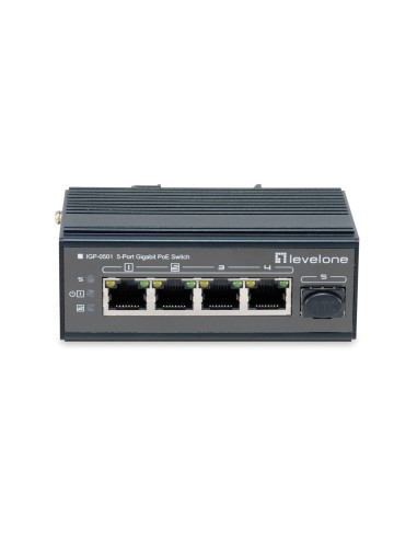 LevelOne IGP-0501 switch Gigabit Ethernet (10/100/1000) Energía sobre Ethernet (PoE) Negro