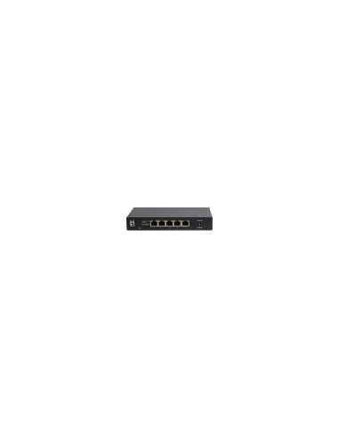 LevelOne GEU-0525 switch No administrado 2.5G Ethernet (100/1000/2500) Negro
