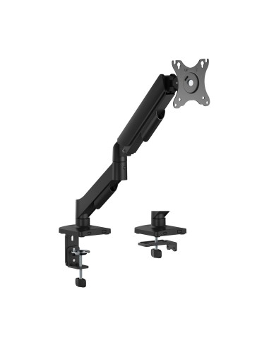 AISENS Soporte de Mesa Eco Contrapeso Giratorio e Inclinable para Monitor/TV 9KG (3 Pivotes, 1 Brazo) de 17"-32", Negro