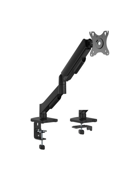 AISENS Soporte de Mesa Eco Contrapeso Giratorio e Inclinable para Monitor/TV 9KG (3 Pivotes, 1 Brazo) de 17"-32", Negro