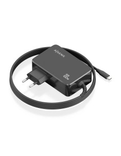 AISENS Cargador GaN 100W PD3.0 1xUSB-C 1.8m, Negro