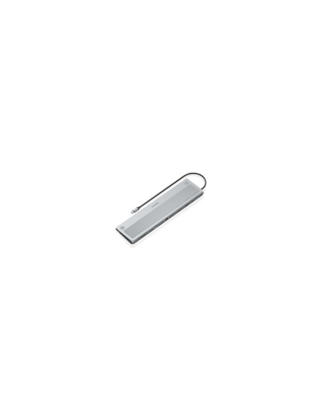 AISENS USB-C Dock 12 en 1, USB-C a 2xHDMI, 1xDisplayPort, 1xRJ45, 3xUSB-A, 1xUSB-C, 1xUSB-C PD, 1xSD, 1xMicro SD, 1xAudio, Gris,