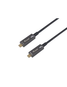 Equip 119461 Cable óptico activo USB-C a C, M/M, 5,0m, PD 60W, 4K/60Hz, 10Gbps, Vídeo+Datos+PD