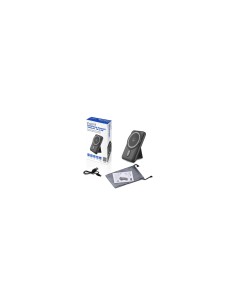 Ewent EW1162 batería externa Polímero de litio 10000 mAh Cargador inalámbrico Negro 2