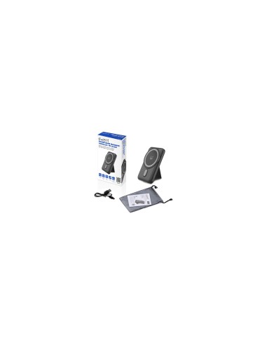 Ewent EW1162 batería externa Polímero de litio 10000 mAh Cargador inalámbrico Negro