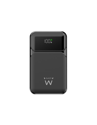 Ewent EW1164 Power Bank de 65W y 20,000 mAh ? Batería Externa de Carga Rápida con Entrada y Salida USB-C