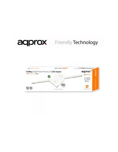 ADAPTADOR WIFI USB APPROX 150MBS 7DBI APPUSB150H3 2