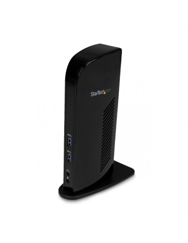 StarTech.com Replicador de Puertos Universal USB 3.0 para Ordenador Portátil DVI HDMI&reg con Audio y Ethernet - Docking Station