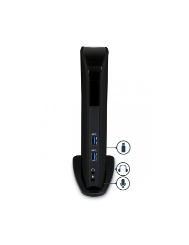 StarTech.com Replicador de Puertos Universal USB 3.0 para Ordenador Portátil DVI HDMI&reg con Audio y Ethernet - Docking Station