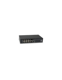 SWITCH LEVEL ONE GESTIONABLE L2 8PTOS 10/100/1000 2PTOS GIGABIT NEGRO GEL-1061