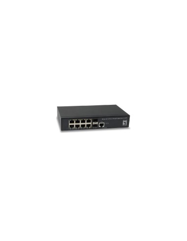 SWITCH LEVEL ONE GESTIONABLE L2 8PTOS 10/100/1000 2PTOS GIGABIT NEGRO GEL-1061
