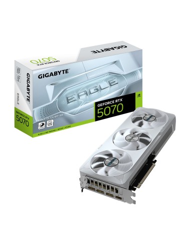 GIGABYTE GeForce RTX 5070 EAGLE OC ICE SFF 12G Tarjeta Gráfica - 12GB GDDR7, 192 bits, PCI-E 5.0, XXXX MHz Core Clock, 3 x DP 2.