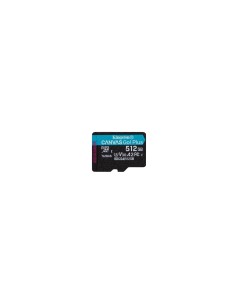 Kingston Technology Tarjeta microSDXC Canvas Go Plus Gen4 de 512 GB, 200 MB/s, A2 U3 V30 y adaptador 2