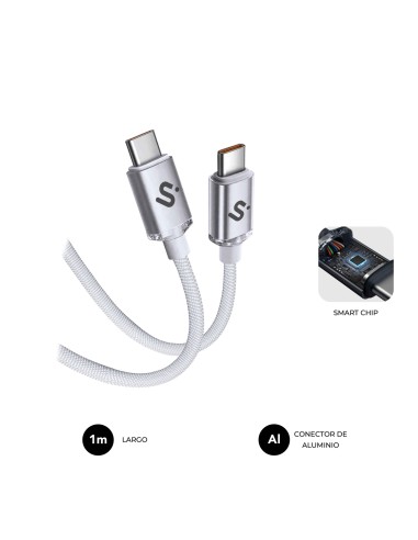 SUBBLIM CABLE OPTIMUS 60W C-C 1m WHITE