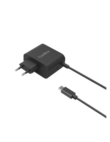 CoolBox COO-NB65-UC2 cargador de dispositivo móvil Portátil, Smartphone, Tableta Negro Corriente alterna Carga rápida Interior