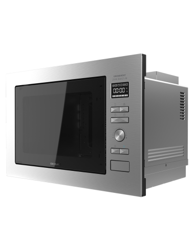 Microondas encastrable grandheat 2590 built-in steel black