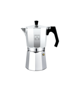 Cafetera italiana de aluminio Cumbia Moklassic 300 Shiny 2