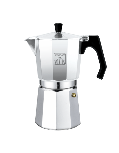 Cafetera italiana de aluminio Cumbia Moklassic 1200 Shiny