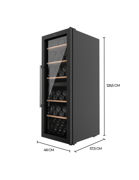 Vinoteca Bolero GrandSommelier Duo 77000 Black
