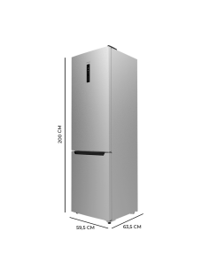 Frigorífico Bolero CoolMarket Combi 356 Inox D 2