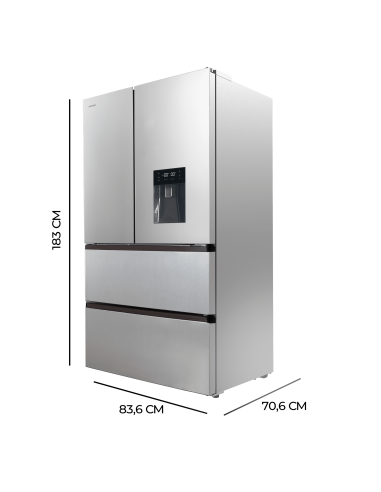 Frigorífico Bolero CoolMarket FD 510 WD Inox E