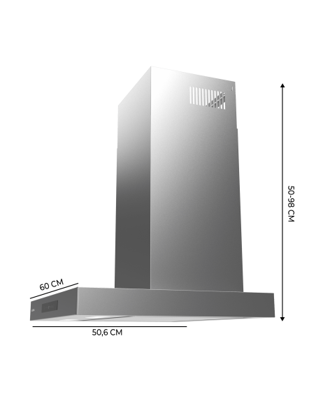 Flux TT 608000 Slim Glass Black A++