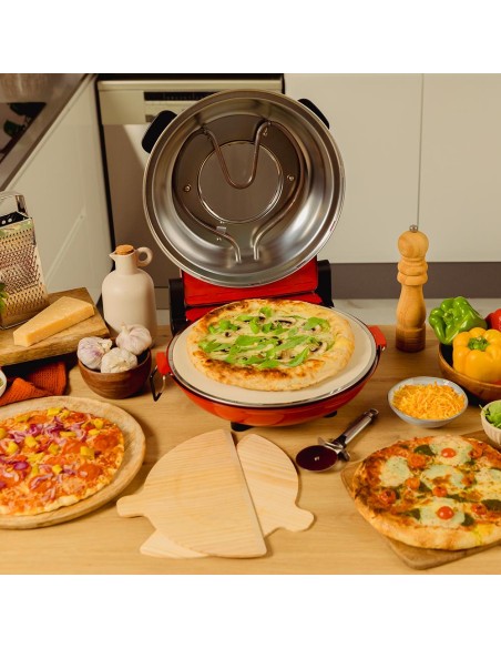 Horno grill eléctrico para pizza Fun Pizza&Co Mamma Mía Vista