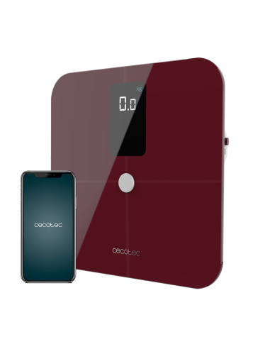 Báscula de baño  Surface Precision 10400 Smart Healthy Vision Garnet