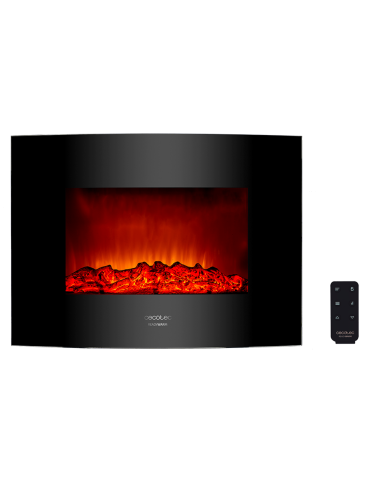 Chimenea electrica decorativa de pared Ready Warm 2200 Curved Flames