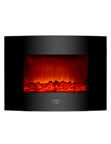 Chimenea electrica decorativa de pared Ready Warm 2200 Curved Flames