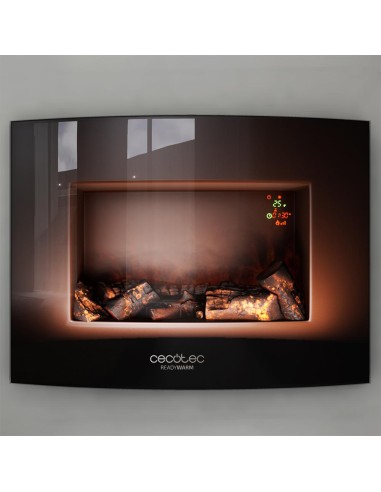 Chimenea electrica decorativa de pared Ready Warm 2200 Curved Flames