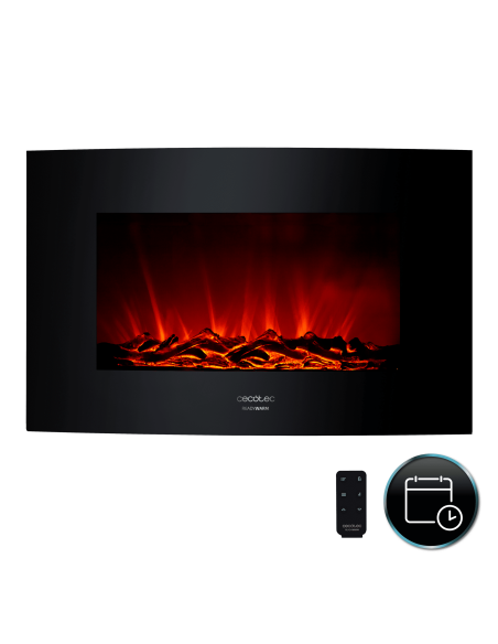Chimenea electrica decorativa de pared Ready Warm 3500 Curved Flames