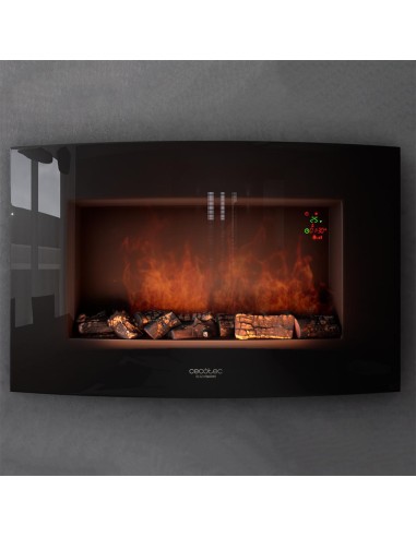Chimenea electrica decorativa de pared Ready Warm 3500 Curved Flames