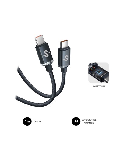 SUBBLIM CABLE OPTIMUS 60W C-C 1m BLACK
