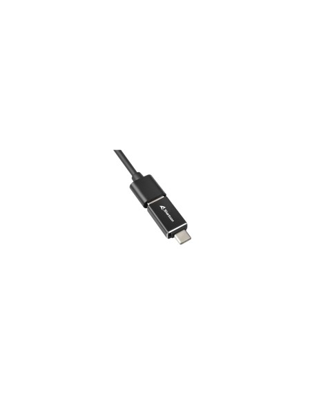 Sharkoon HUB 3X USB 3.2 +RJ45 ALU BLACK 3-PORT USB 3.2 GEN 1. USB 3.2 Gen 1 (3.1 Gen 1) Type-C 5000 Mbit/s Negro