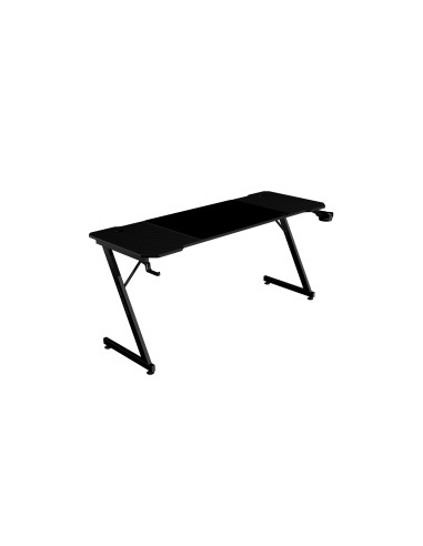 Mars Gaming MGD-X160, Mesa Gaming Ergonómica, Superficie en Fibra de Carbono, Estructura Metálica, Alfombrilla XXL, Soporte Auri