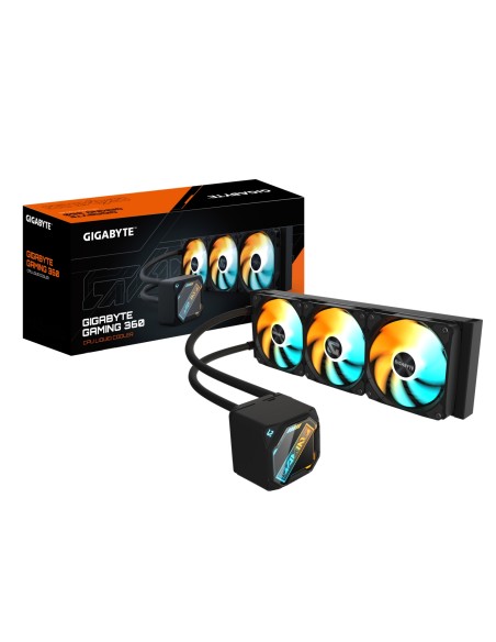 GIGABYTE GAMING 360 Refrigeración Líquida para CPU - 3x120 mm Ventiladores ARGB, Mecanismo de enclavamiento deslizante, DAISY-CH