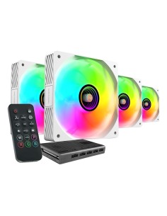 Mars Gaming MFSI4KITW sistema de refrigeración para ordenador Carcasa del ordenador Ventilador 12 cm Blanco