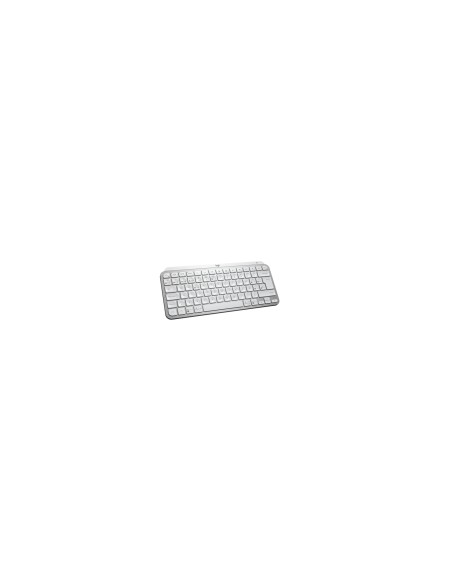 Teclado Logitech MX Keys Mini RF Wireless + Bluetooth QWERTY Español Aluminio, Blanco