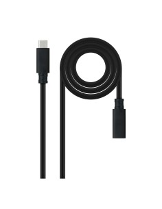 Nanocable 10.01.4500 cable USB USB 3.2 Gen 2x2 0,5 m USB C Negro