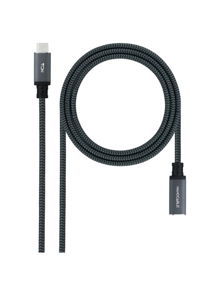 Nanocable 10.01.4502-COMB cable USB USB 3.2 Gen 2x2 2 m USB C Negro