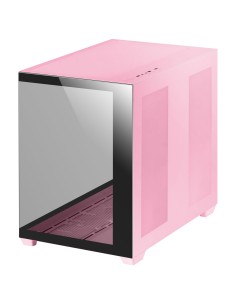 Mars Gaming MCV4 Rosa, Torre Gaming Custom XXL E-ATX, Ventana Cristal Templado Lateral y Frontal Sin Marco, Estructura Modular D