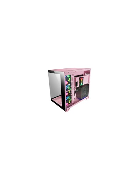 Mars Gaming MCV4 Rosa, Torre Gaming Custom XXL E-ATX, Ventana Cristal Templado Lateral y Frontal Sin Marco, Estructura Modular D