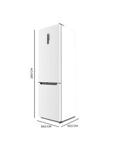 Frigorífico Bolero CoolMarket Combi 356 White D 2